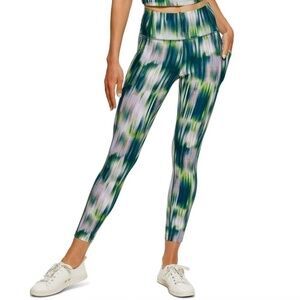 NWOT Calvin Klein Performance Print Side Pocket High Waist 7/8 Leggings Small